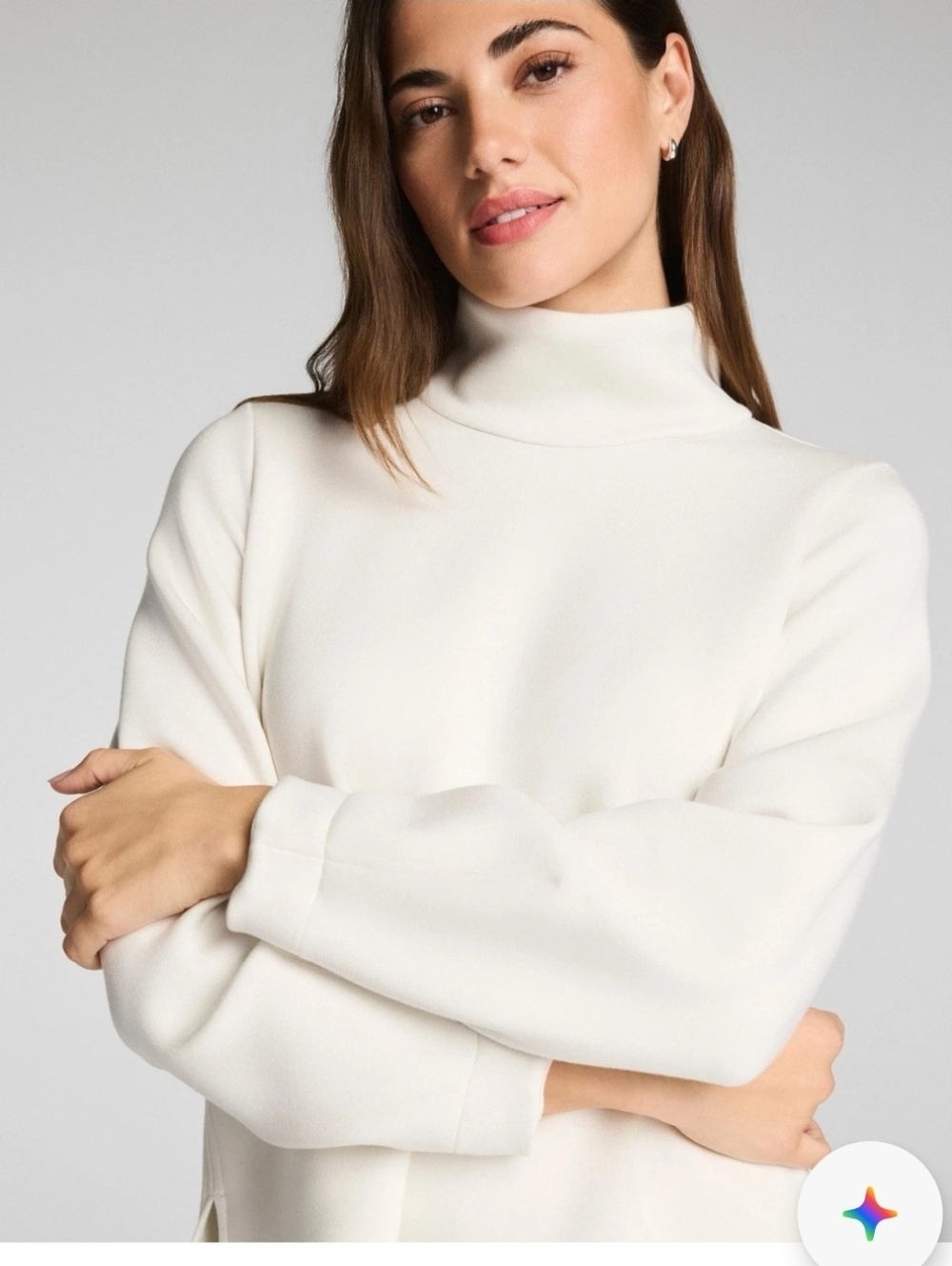 New SPANX AirEssentials Luxe Turtleneck in Color Linen - Size Small
